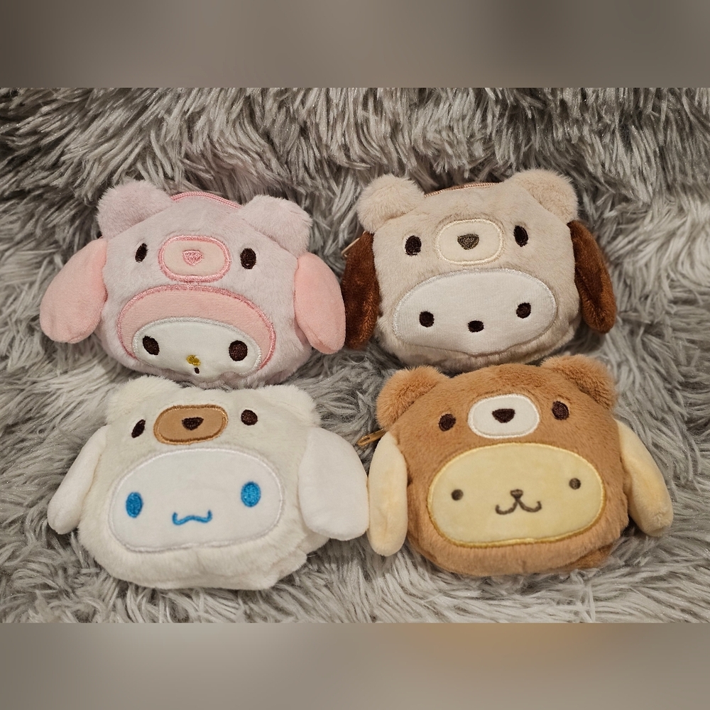 Sanrio characters plush coin purses